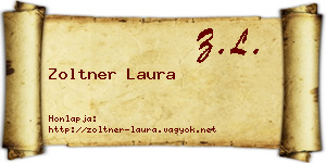 Zoltner Laura névjegykártya